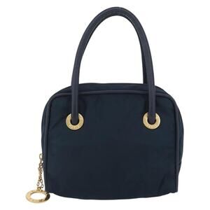 Celine Nylon Circle Handbag Navy